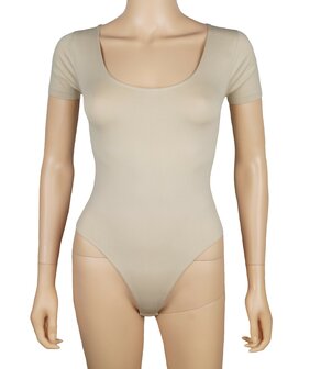 6890 Dames body met korte mouw stringmodel