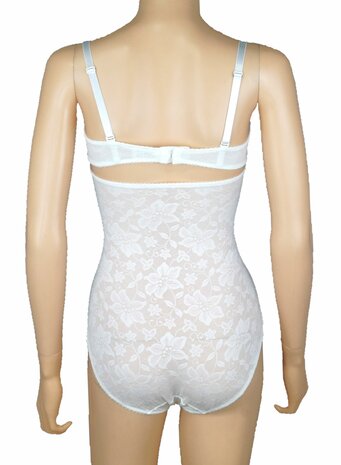 90945 Dames sexy kanten body met push-up cups